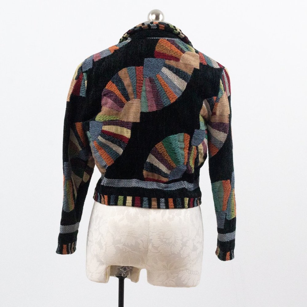 SOLD Vintage 90s M Southwestern Jacquard Jacket - Picture 5 of 8